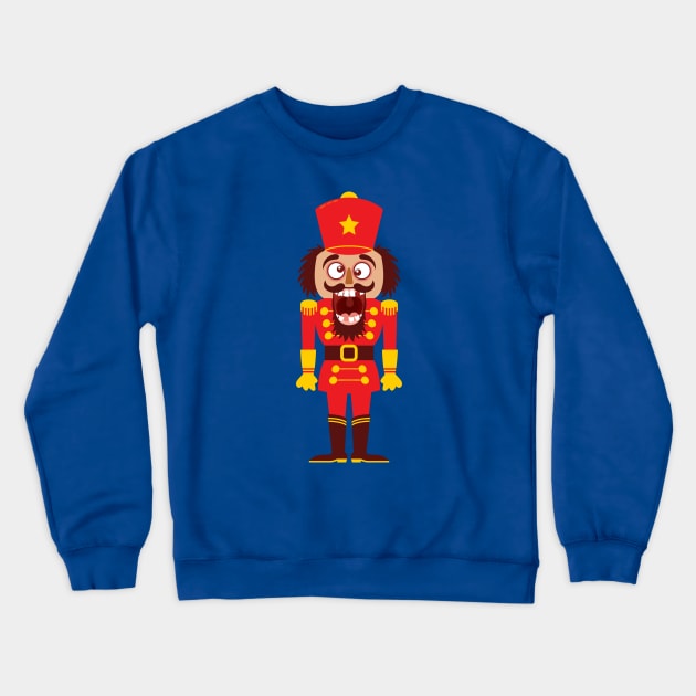 A Christmas nutcracker breaks its teeth and goes nuts Crewneck Sweatshirt by zooco